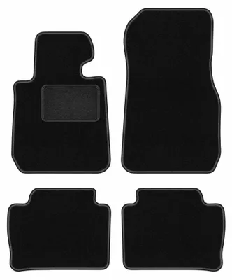 Image de Tapis de sol en moquette pour BMW 3 F30 2011-2018 (berline) – jeu 4 pièces, noirs, sur mesure – Wielganizator LUX