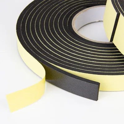 Image de Bande d'étanchéité en mousse autocollante 20 mm x 10 mm, résistante aux chocs, 10 m, pour portes et fenêtres