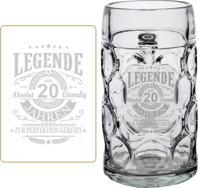 Produktbild von Luxentu ISAR Maßkrug 1,0 l mit Eichung - Legende seit 20 Jahren