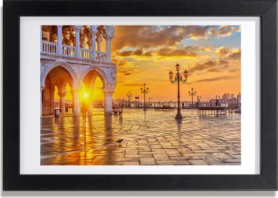 Produktbild von Bild 30x20 MDF-Rahmen, Wandkunst Venedig, Italien