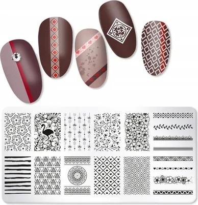 Image de Plaque à tampons pour Nail Art OMJ-08