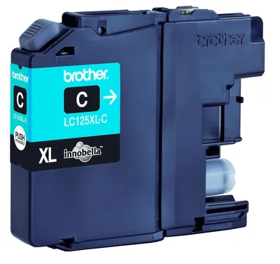 Zdjęcie produktu dla Brother LC-125XLC, Cyjan, 1 szt., 1200 stron(y), Jednopak
