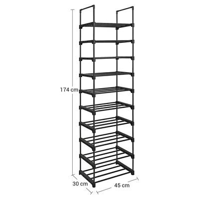 Obrázok produktu pre Artenat Skrinka na topánky Aveiro, 174 cm, čierna