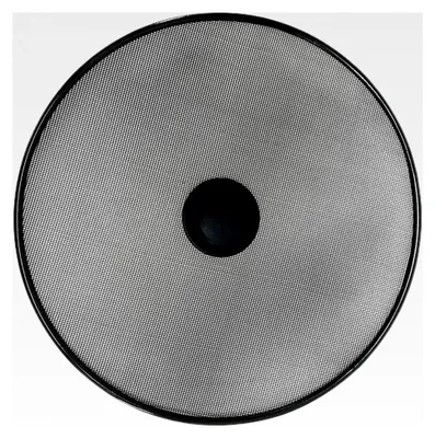 Produktbild von Spritzschutz aus Edelstahl für Pfannen und Töpfe 29cm mit hitzebeständigem Griff, wiederverwendbarer Fettschutzdeckel
