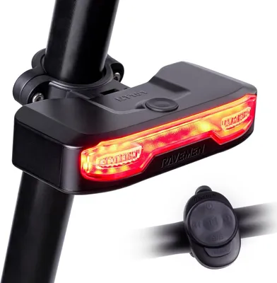 Immagine prodotto di Luchetto posteriore per bicicletta con indicatori di direzione, 6 modalità, impermeabile, luce di segnalazione con telecomando wireless per una maggiore sicurezza notturna
