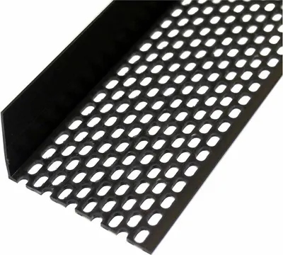 Produktbild von Lüftungsprofil 30 x 50 mm, schwarz - Bund a 20 x 2,5m (50 lfm) - UV-stabilisiertes Hart-PVC - Schlagzäh