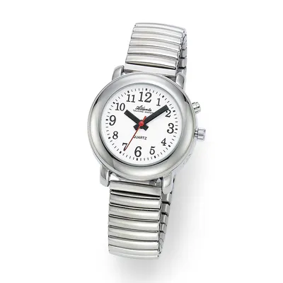 Obrázok produktu pre Sprechende Armbanduhr mit Zeitansage für Damen Silber 8915-19