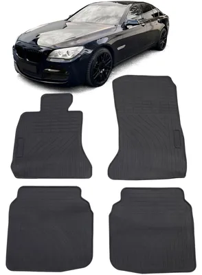 Productafbeelding van Premium rubberen vloermatten, voor en achter, voor BMW 7-serie F01, vanaf 2008-2015
