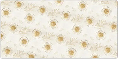 Produktbild von Tischunterlage - Mauspad - 120x60 cm - Laptop Schreibtischmatte - Goldene Sonne Blätter