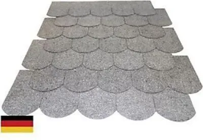 Produktbild von 3 Sets Dachschindeln Biberschwanz (100 mm) grau 0,90 m² Vogelhaus Nistkasten