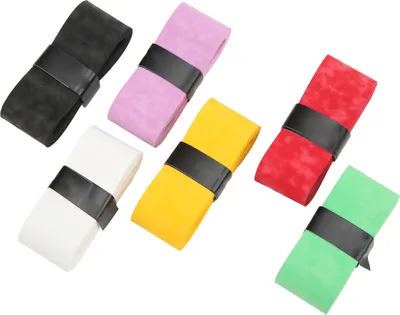Productafbeelding van 6 stuks/set, meerkleurige, kleverige tennis-overgrepen, antislip, handkleefpads voor badmintonrackets, geschikt voor sport