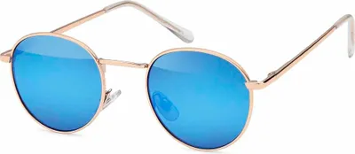 Produktbild von styleBREAKER Uni Panto Sonnenbrille mit runden Gläsern | Metallrahmen mit Federscharnier & UV400 Schutz | verspiegelte oder getönte Flachgläser