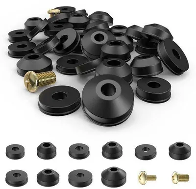 Imagen del producto de Kit de reparación de grifos con 58 piezas para la reparación de juntas tóricas y sellos de goma en grifos.