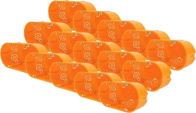 Produktbild von 15 Stk Schalterdosen Gerätedosen Hohlwanddosen IP30 Unterputz 136x68x47mm