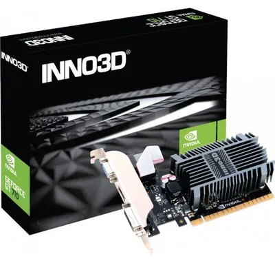 Productafbeelding van Grafische kaart INNO3D NVIDIA GeForce GT 710, low profile, passieve koeling, 2 GB, modelnummer: N710-1SDV-E3BX