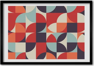 Produktbild von Bild - Bilder - Bilderrahmen - 70 cm x 50 cm - MDF-Rahmen, Wandkunst abstrakt