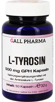 Produktbild von GALL PHARMA L-Tyrosin 500 mg GPH Kapseln, 50 St. Kapseln