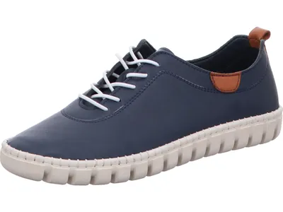Produktbild von Gemini Damen Schnürschuhe Leder Halbschuhe 394050-02, Größe:40 EU, Farbe:Blau