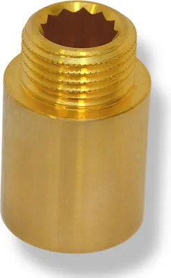 Produktbild von Hahnverlängerung Gewindefitting Anschluss Verlängerung Messing Fitting 1/2" 30 mm