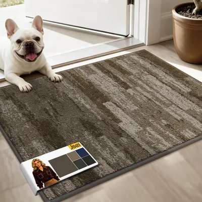 Antislipmatte 50x80 cm, wasserdicht, maschinenwaschbar, Braun