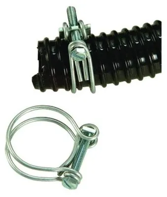 Image de Colliers de serrage galvanisés pour tuyaux annelés -diam. 25x29 mm