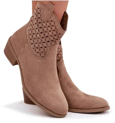 Produktbild von Damentrickelabsätze mit Perforation Beigebraune Briavine 41