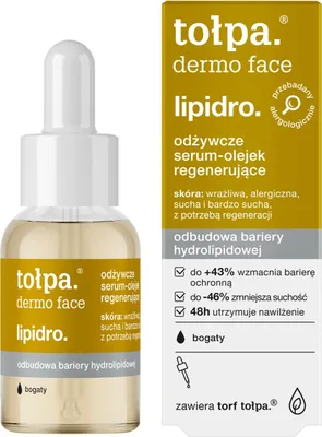 Obrázek produktu pro Tołpa Dermo Face Lipidro Vyživující regenerační sérum-olej, 30 ml
