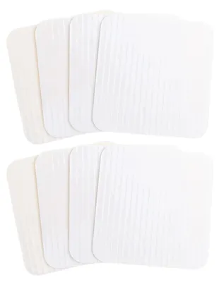 Obrázek produktu pro Protiskluzové podložky pod koberec, 10 x 10 cm, sada 8 kusů, pratelné, bílé