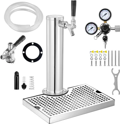 Immagine prodotto di SucceBuy Kegerator Tower Kit - La soluzione perfetta per servire la birra a casa. Il kit a torre di SucceBuy Kegerator è stato progettato per portare l'esperienza del bar a casa.