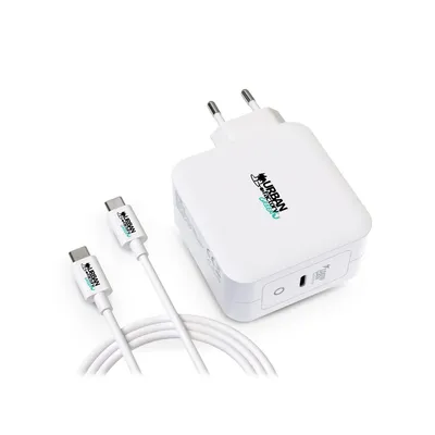 Zdjęcie produktu dla Ładowarka sieciowa + kabel USB C Urban Factory GSC10UF Biały
