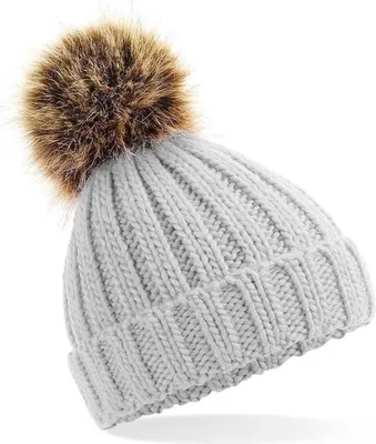 Immagine prodotto di Cappello Jumada - Grigio chiaro - Con pompon - Donna - Inverno - Cappello - Taglia unica
