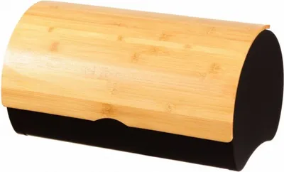 Image de Brunbeste boîte a pain en acier avec couvercle en bois BB2738