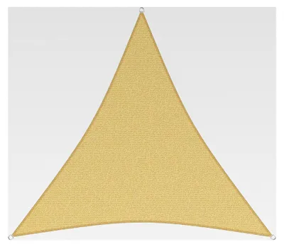 Produktbild von Professionelles Sonnensegel, 2 x 2 x 2 m, Dreieck, wind- und wasserdurchlässig, beige