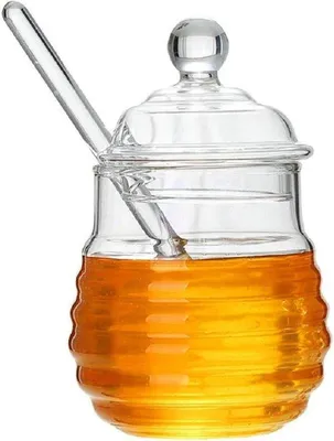 Image de Pot à miel avec couvercle et cuillère
