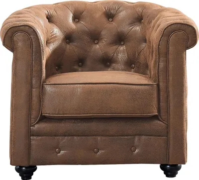 Produktbild von CHESTERFIELD Sessel aus Mikrofaser mit gealterter Lederoptik