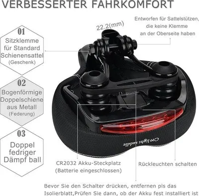 Image de Selle pour hommes et femmes, ergonomique