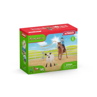 Obrázok produktu pre schleich Cowgirl Team Roping Fun, 3 rok / roky, Viacfarebný