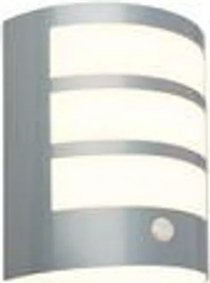 Obrázek produktu pro Nástěnné svítidlo Briloner LED, dobíjecí baterie, detektor pohybu, soumrakový senzor, matný chrom, rozměry: 18 x 15 x 7 cm