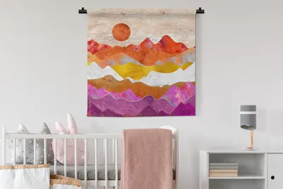 Produktbild von MuchoWow® Wandteppich Wandbehang Lesbisch - Gold - Marmor 90x90 cm Tapisserie Dekoration Wandtuch - Wandaufhänger