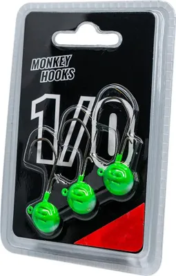 Image de Monkey Lures Jig Head MNKY Hooks 1/0 Raw 3pcs Variant : 12gr