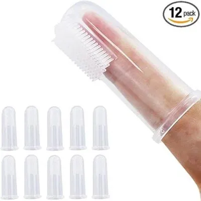 Produktbild von Famanu Set von 12 weichen Silikon-Zahnbürsten für Haustiere – Für Hunde und Katzen, ideal zur regelmäßigen Mundreinigung