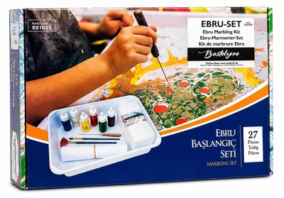 Image de Set de marbrage 27 pièces - Pour débutants et professionnels (9 couleurs)