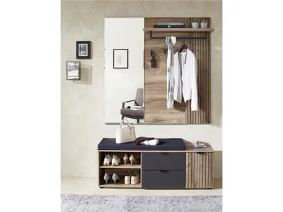 Produktbild von Garderobe Kompaktgarderobe Flurprogramm Dielenmöbel "Lydias IV" (3-teilig)