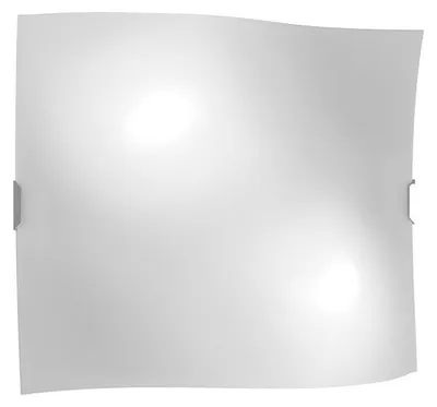 Obrázek produktu pro Moderní nástěnné svítidlo Wing Metal Glass White Satin 2 světla E27 45Cm
