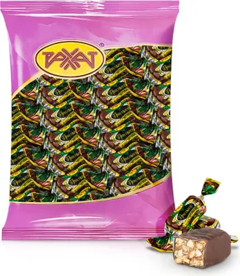 Produktbild von Konfekt - Griljash, mit Erdnüssen, in Schoko, Rakhat, 150 g