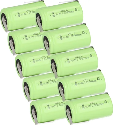 Produktbild von 10x XCell Mono Akku Flattop Ni-MH 1,2V 9000mAh D mit Z- Lötfahne