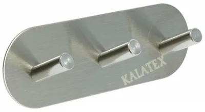 Produktbild von GKA Klebehakenleiste mit 3 Haken Wandhaken selbstklebend Edelstahl Garderobenhaken Garderobe