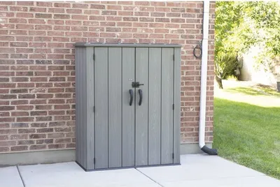 Obrázek produktu pro Box na nářadí LIFETIME 136x70x172 cm tmavě šedý
