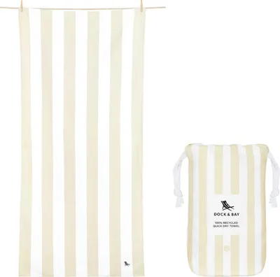 Produktbild von Dock & Bay Beach Towel XL Bora Bora Beige 200x90cm