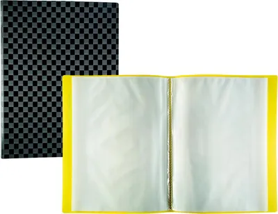 Produktbild von Sichtmappe / Sichtbuch / DIN A4 / mit 20 Hüllen / Farbe: schwarz/grau